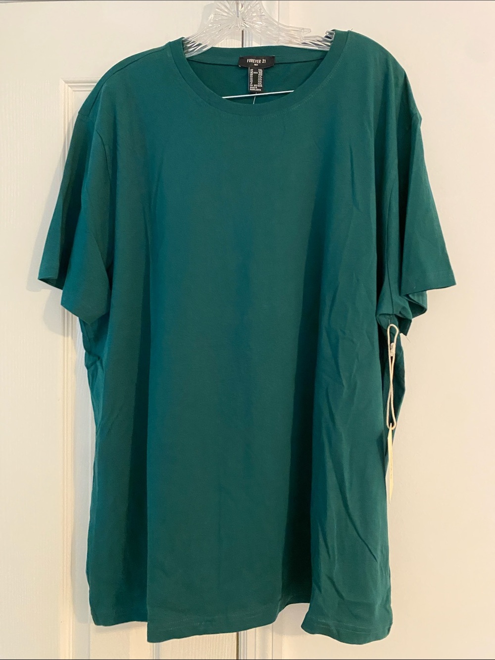 Forever 21 Men's Deep Teal Short-Sleeve Crew Tee
